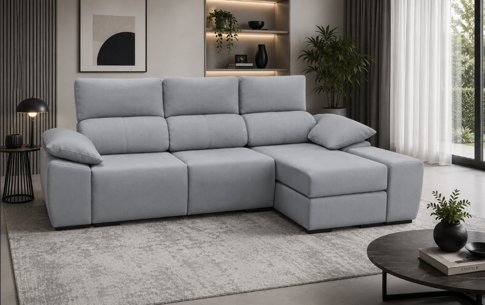 11095- Chaise longue de 290x145cms. 11095- Chaise longue de 290x145cms.